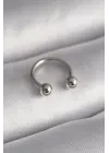 316L Çelik Gümüş Renk Halka Model Topçuk Piercing