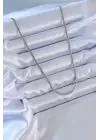  Gümüş  İnce İtalyan Zincir Model 60 cm  Çelik Kolye