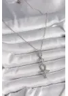  Gümüş  Zincir Ankh Model  Çelik Kolye