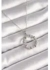  Gümüş  Zincir Zirkon Taşlı XoXo Model  Çelik Kolye