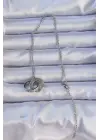  Gümüş  Zirkon Taşlı Cartier Çelik Kolye