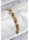 316L Çelik Örgü Model Gold Renk Kadın Bileklik