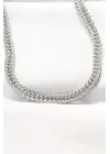  Silver  Balık Sırtı Zincir Çelik Kolye