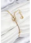 316L Çelik Topcuk Model Gold Renk Kadın Bileklik