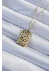  Zincir Eskitme Altın  Ay Figürlü Tarot Çelik Kolye