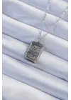  Zincir Eskitme Gümüş  Ay Figürlü Tarot Çelik Kolye