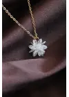  Zincir Altın  Lotus Çelik Kolye