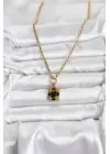 316L Çelik Zincir Gold Renk Vintage Model Kadın Kolye