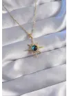  Zincir Altın  Zirkon Taşlı Kutup Yıldızı Figürlü Gezegen Çelik Kolye