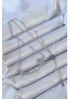  Zincir Gümüş  Zirkon Taşlı Kutup Yıldızı Çelik Kolye