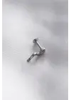 316L Cerrahi Çelik 6 mm Gümüş Renk Yılan Tragus Piercing
