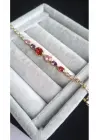 14K Vip Model Rose Renk Taşlı Bileklik