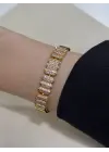 14K Rose Renk Altın Kaplama Bileklik