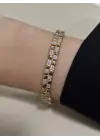 Baget Minik Taşlı14K Gurmet Bileklik