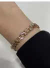 18K Altın Kaplama Gurmet Bileklik Rose Renk