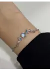 Mavi Taşlı Yunus Detaylı Y2k Bileklik