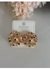 Çiçek Görünümlü Rose Çelik Küpe