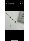 Siyah Van Cleef Yonca Bileklik