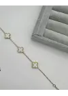 Beyaz Yonca Bileklik (Van Cleef)