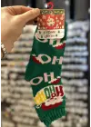 Ho Ho Ho Yazılı Yeşil Renk Yılbaşı Çorabı