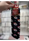 3’lü Erkek & Kız Çocuk Yılbaşı Çorabı 7-8 Yaş | Merry Santa Yazı