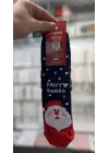 3’lü Erkek & Kız Çocuk Yılbaşı Çorabı 7-8 Yaş | Merry Santa Yazı