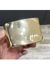 Sarı Altın Renginde Kalın Kelepçe Bileklik