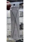 Gümüş Renk İnce Çelik Zincirli Şahmeran Bileklik