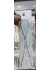Gümüş Renk Dorika Zincir Topçuk Çelik Şahmeran Bilekliği