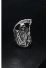 Ayarlanabilir Azrail Figürlü Erkek Yüzük