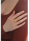 Ayarlanabilir Gold Renk Yılan Yüzük