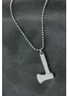 Balta Tasarımlı Metal Erkek Kolye
