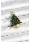 Çam Ağacı Model Yılbaşı Temalı Broş