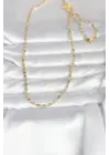 CM 14K Gold Renk Çizgi Lazer Model 60 cm Kadın Kolye