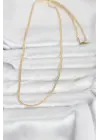 CM 14K Gold Renk Dolgun Zincir Model 60 cm Kadın Kolye