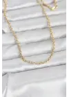 CM 14K Gold Renk Halka Zincir Model 60 cm Kadın Kolye