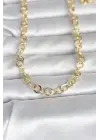 CM 14K Gold Renk Kalın Halka Zincirli 60 cm Kadın Kolye