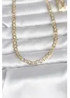 CM 14K Gold Renk Kalın Zincir Model 60 cm Kadın Kolye