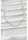 CM 14K Gold Renk Top Zincirli Model 60 cm Kadın Kolye