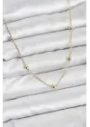 CM Gold Renk Top Zincirli Kadın Kolye