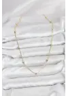 CM Gold Renk Top Zincirli Kadın Kolye