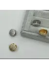 Deniz Kabuğu Midye İstiridye Taşlı Çelik Küpe