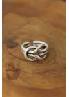 Düğüm Model Metal Ayarlanabilir Erkek Yüzük