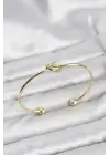 Düğüm Model Çelik Gold Renk Kadın Bileklik