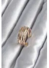 Altın Ayarlanabilir Çelik Yüzük