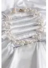 Altın  Çoklu İnci Model  Çelik Kolye