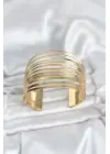 Gold Renk Pirinç Kaburga Model Kadın Bileklik