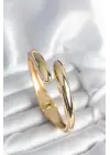 Gold Renk Pirinç Kadın Kelepçe Bileklik