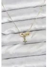 Gold Renk Çelik Minimal Charmlı Kadın Kolye