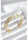 Gold Renk Pirinç Vintage Kadın Bileklik